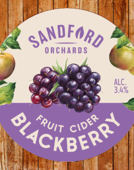 Blackberry Fruit Cider 3.4% - Sandford's Orchards