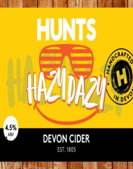Hazy Dazy 4.5% - Hunts Cider